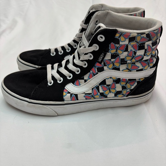 Vans Filmore Hi Checkerboard Black and White High-Top Sneakers - Picture 1 of 11